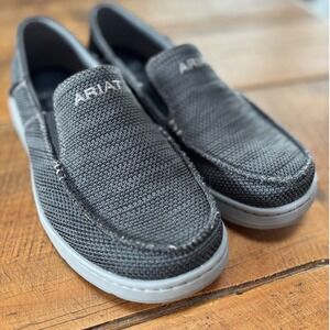 Ariat‎ Mens Hilo 360 Canvas Heathered Gray Slip-On Casual Shoes Size 8EE X-Wide